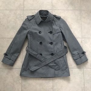 Coach gingham trench coat